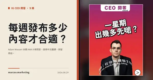 每週發布多少內容才合適？