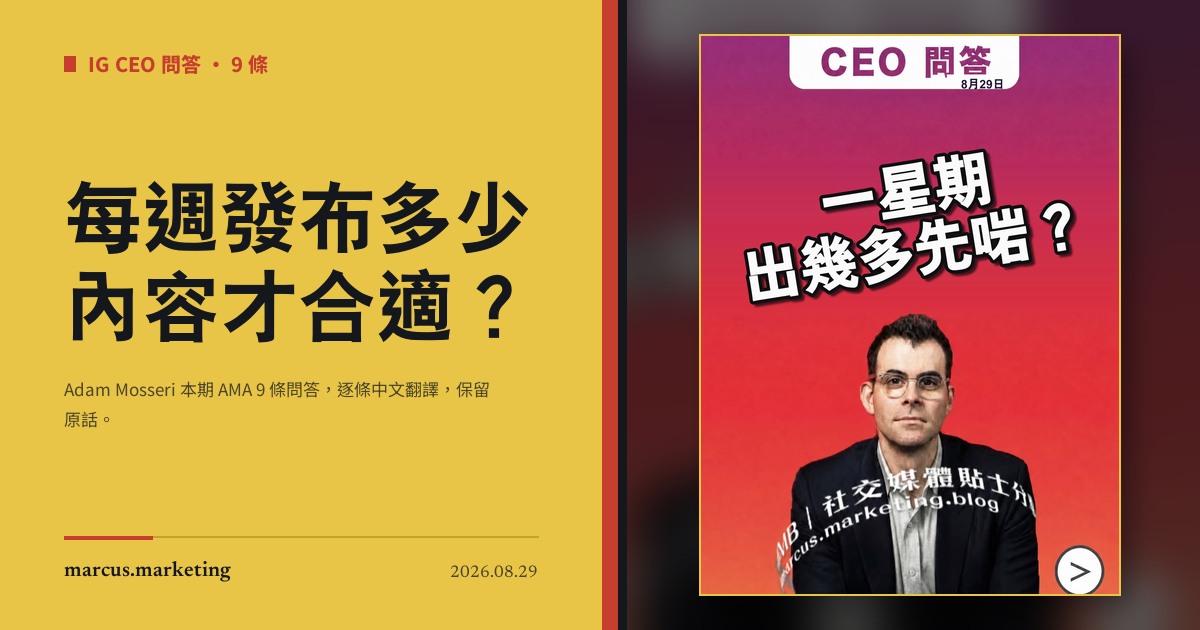 每週發布多少內容才合適？