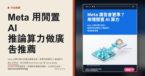 Meta 用閒置 AI 推論算力做廣告推薦：RMA 與 SBM 如何運作