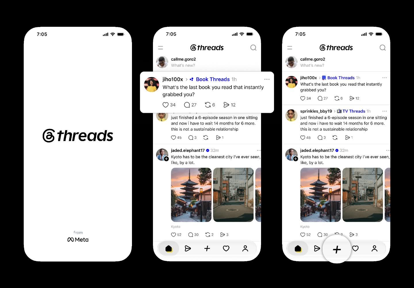Christopher Clare 展示 Threads 新字標與 App 畫面