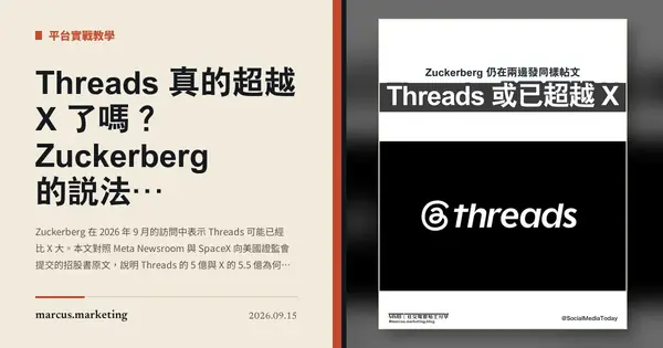 Threads 真的超越 X 了嗎？Zuckerberg 的說法，與兩組不能直接比較的用戶數字